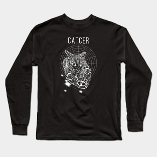 A zodiac cattery: Cancer - catcer Long Sleeve T-Shirt